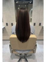 エンブレス(EnBlesS) ロング レイヤーカット 顔周り ベージュブラウン 前髪 10代20代
