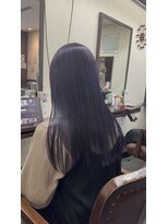 ヘアーアンドエステ サニープレイス(Hair&Esthe Sunny Place)&nbsp;艶感たっぷりパープルカラー