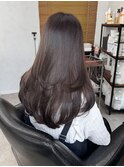 モカブラウン×レイヤーカット