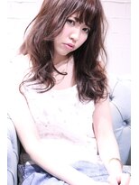 ホラン(HoLan)&nbsp;HoLan☆ふわミディxルーズカールxハニーベージュカラー☆