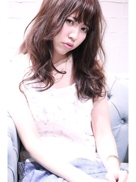 ホラン(HoLan) HoLan☆ふわミディxルーズカールxハニーベージュカラー☆