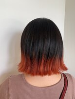 ヘアーエスクールステラ(hair S.COEUR stella) オレンジ裾カラー