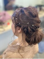 ナオシ トレス 富雄店(nao*c tres)&nbsp;【奈良/富雄nao*c】ピンクアメジストカラーのヘアアレンジセット