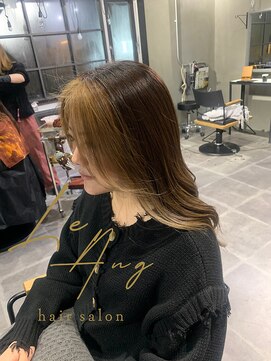 レアング(LeAng) フェイスフレーミング×インナーカラー