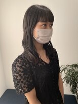 トレス(TRESS)&nbsp;外ハネボブ　ダークグレージュ　前髪ぱっつん