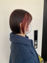 アプリバイリアン 浦和2号店(appri by Rien)&nbsp;チェリーレッド×フェイスフレーミング