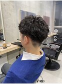 ツーブロック×ツイストスパイラル
