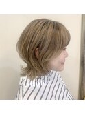 【favori 自由が丘】マッシュウルフ×ハイトーンカラー