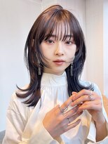 アイティー バイ アルバム 中野店(IT by ALBUM)&nbsp;フェイスレイヤー_斜めバンググレージュカラー_29407