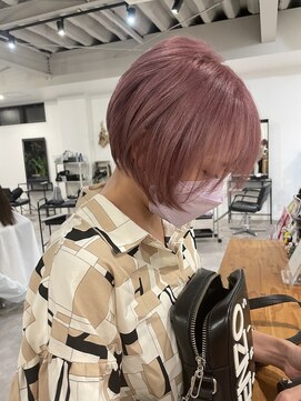 ナンバー(number+) 20代30代大人可愛いシアーピンク透明感艶ストレート