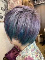 ヘアリゾート マンゴスティン(hair resort Mangosteen) 2トーンでブリーチカラー