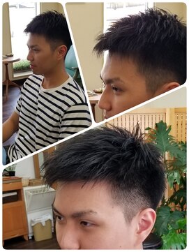 クリア 美容室 大学生カット