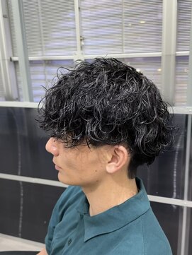 メンズ サロン ドット トウキョウ 町田店(men's salon dot. tokyo) 刈り上げマッシュ×波巻きパーマ