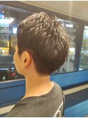ナチュラルアップバングショート