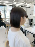 黒髪カタログ/ボブルフ/小顔に見せるヘア/ワンレン