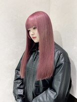 アース コアフュールボーテ 長野稲田店(EARTH coiffure beaute) ペールピンク_ハイトーン_ダブルカラー_ワンホン
