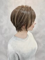 ノル(nol.) 丸みショート×ハイライト×パールグレージュ