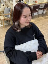 ネオリーブ チロル 横浜西口店(Neolive CiroL.)&nbsp;こっくりレッド＆グレージュインナー ケアブリーチ