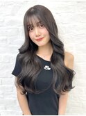 前髪顔まわり韓国ヘアレイヤーカットサイドバンク2wayバンク韓国