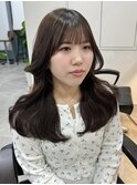 韓国風カット×巻き髪