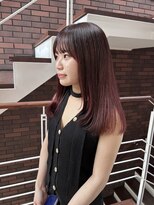 キー(kii) 福岡暖色/暖色カラー/レッドカラー/ブリーチなし/今泉美容室