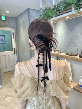 ラボヌールヘアー オリビエ 北千住店(La Bonheur hair Olivier) カチモリアレンジ/タイトヘア【吉田 愛里】