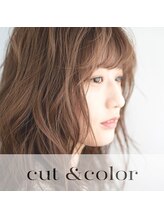 人気No,1クーポンご紹介！【カット+アディクシーカラー+Aujua+酵素Tr(超音波ケアプロ付】白髪染めも可◎