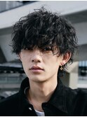 仙台ツイストスパイラルフェザーパーマシャドウパーマウルフ30代