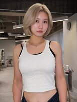 キオク(KIOX)&nbsp;ハイトーンボブ/リタッチ/レイヤーカット/ハイトーン/髪質改善