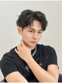 センターパート/波巻きパーマ/韓国ヘア/10代/20代/原宿/表参道