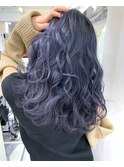 ネイビーブルーアッシュスタイル☆