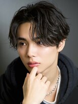 ルーシー 渋谷(LUCEY) センターパートフェザーパーマシャドウパーマメンズパーマ