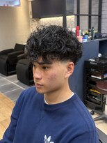 ブリーチ 池袋店(BLEACHi)&nbsp;海外風スパイラルスペインカール＋テーパーフェード