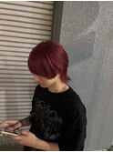 ハイライト/マッシュパーマ/ウルフ/アッシュブラック