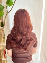 プランタンアヴェダ(printemps AVEDA) ブリーチ無しオレンジピンク