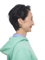 えがお美容室 50代・60代におすすめ◎毛先に動きで軽めのショートボブ
