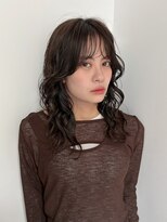 フィルムス 横浜(FILMS+)&nbsp;デジタルパーマ/ミディアムレイヤー/韓国巻き風/顔周りカット