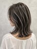 【ハイライト】ケアブリーチ＆ハイライト＆透明感カラー ￥14,900