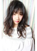 黒髪シースルーバング