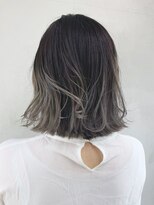 アイティー バイ アルバム 中野店(IT by ALBUM) ダークグレー_ジグザグバングミニマムボブ3Dカラー_ba160861