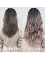 あるじゃんすー 横浜店&nbsp;ピンクグレージュ#シールエクステ#アッシュピンク#エクステ#横浜