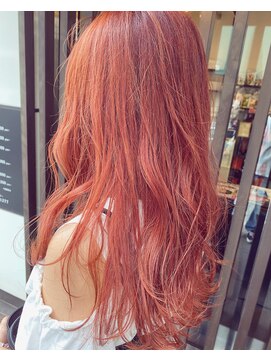 ヘアーサロン アウラ(hair salon aura) 【aura】カラースタイル ブラッドオレンジ