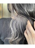 インナーカラーシルバー