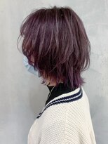 アイティーバイアルバム 松戸店(IT by ALBUM)&nbsp;ミニウルフ_カーキグレージュマッシュショート_ba317801