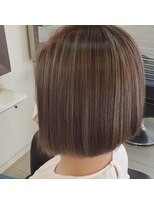 スタイル 成城学園前(STYLE)&nbsp;ボブスタイル特集　カーキグレージュ　大人かわいい８