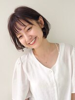 シスタ(SISTA)&nbsp;【SiSTA】田中大人可愛いシースルーバングミニボブ