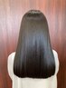 髪質改善ストレート＋カット　　　￥17000