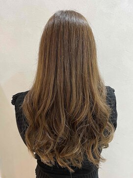 ヘアアンドメイク 心座(hair&make) ナチュラルグレージュカラー