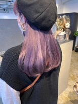 メリー オオサカ(Merly Osaka)&nbsp;艶感、透け感ステキ_全頭アッシュパープルカラー_