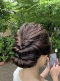大人可愛いヘアセット♪
